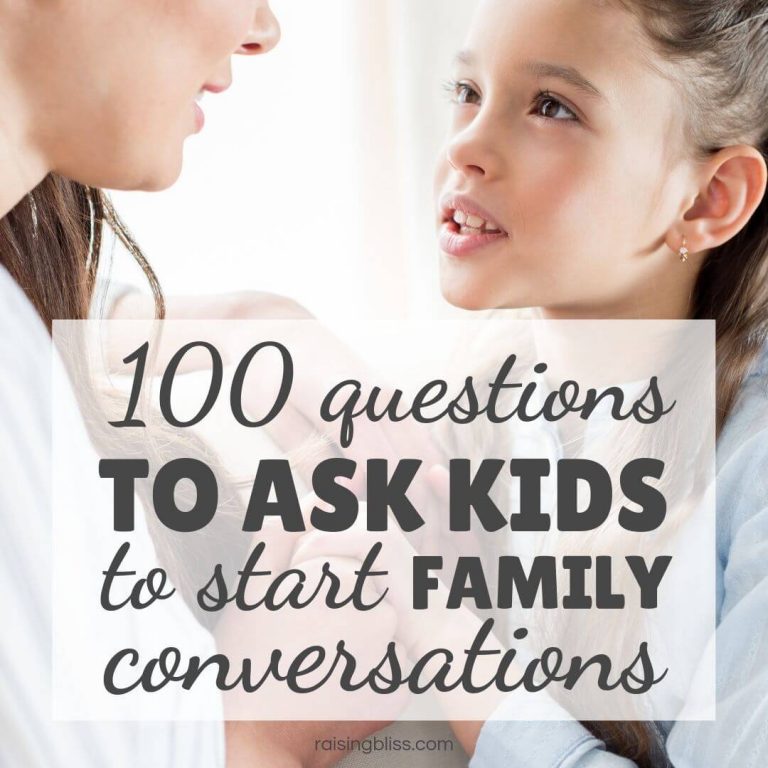 100 Questions to Ask Kids – Great Conversation Starters