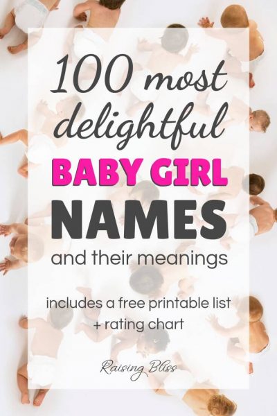 100 Beautiful Baby Girl Names and Their Meanings