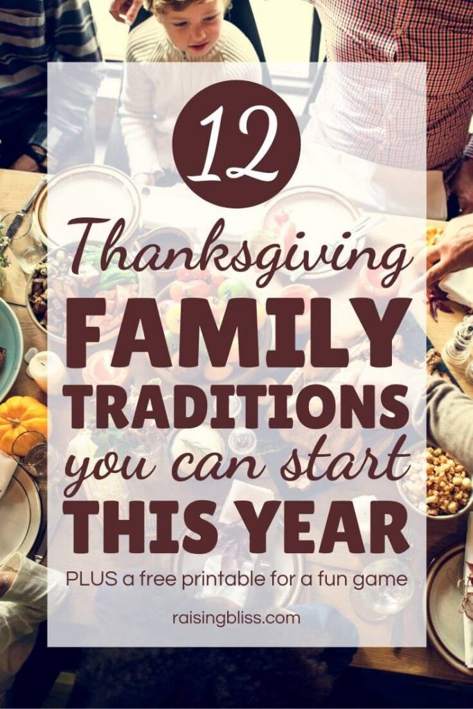 dinner table 12 Thanksgiving Family traditions you can start this year