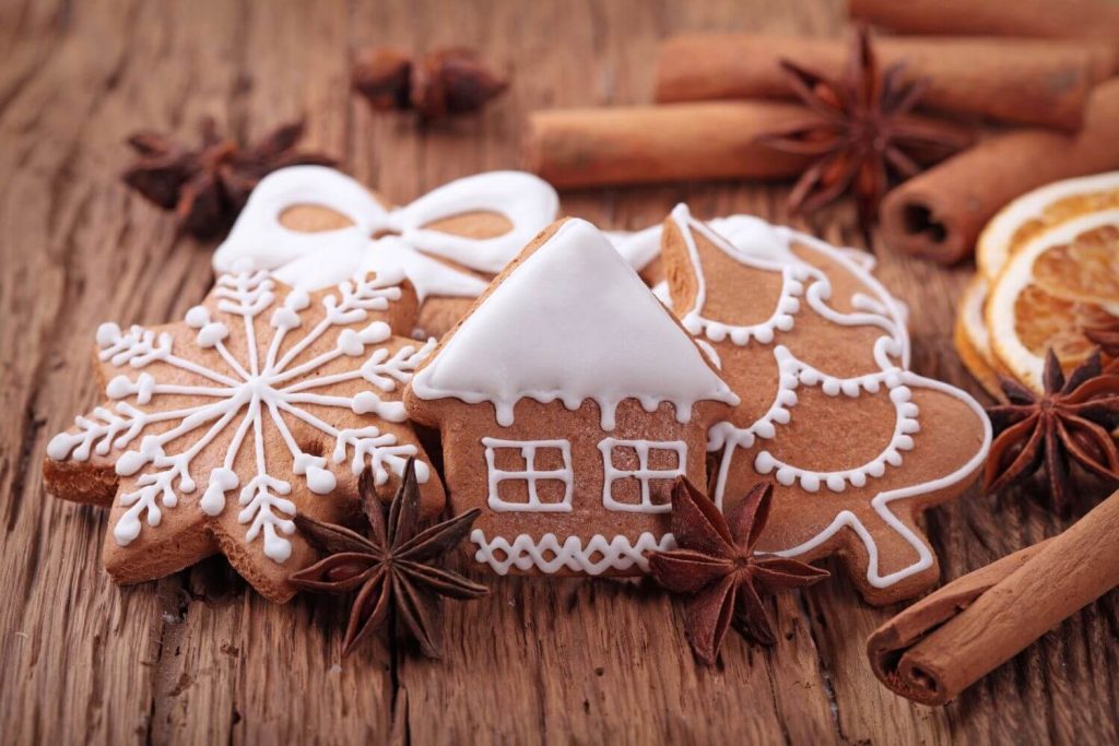 Decorated Christmas cookies things to do in winter