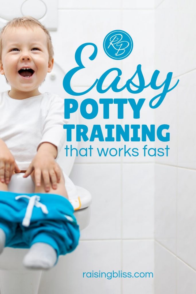 Happy toddler on the toilet Easy potty training that works fast by raising bliss