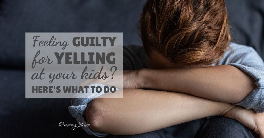 Woman hiding her face Feeling guilty for yelling at my kids here is what to do