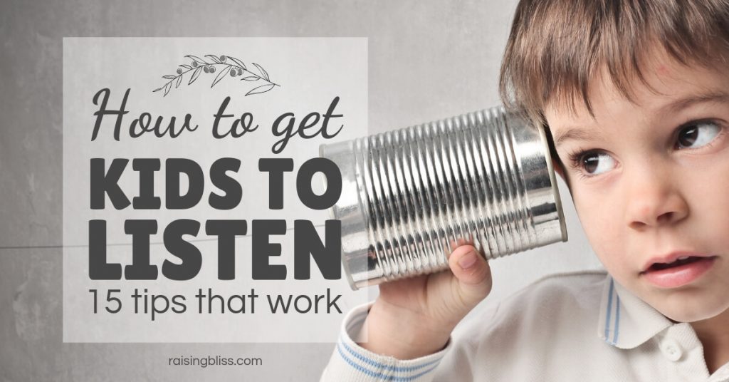 Little boy listening How to get kids to listen 15 tips that work by raising bliss