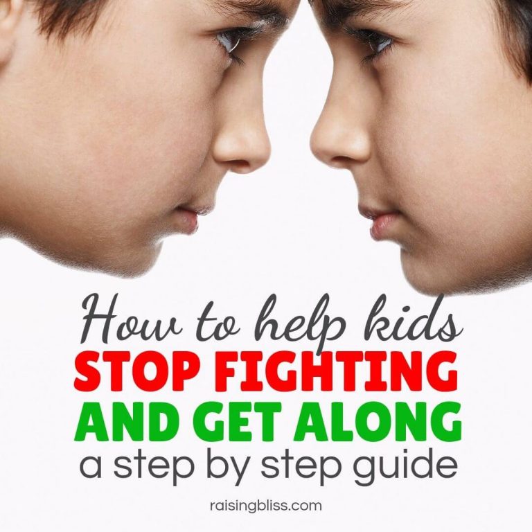 How to Help Kids Stop Fighting and Get Along – a Step by Step Guide