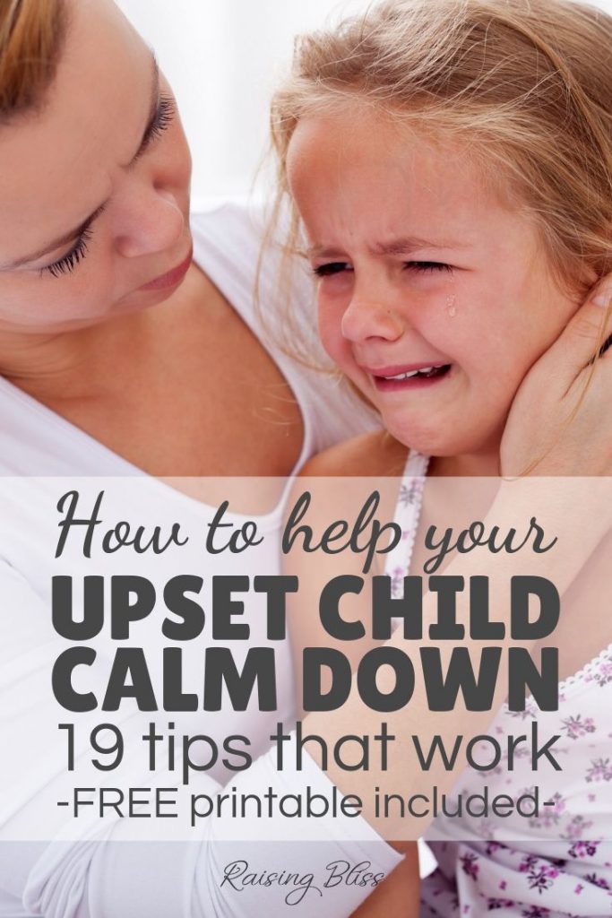 Little girl in tears How to help your upset child calm down