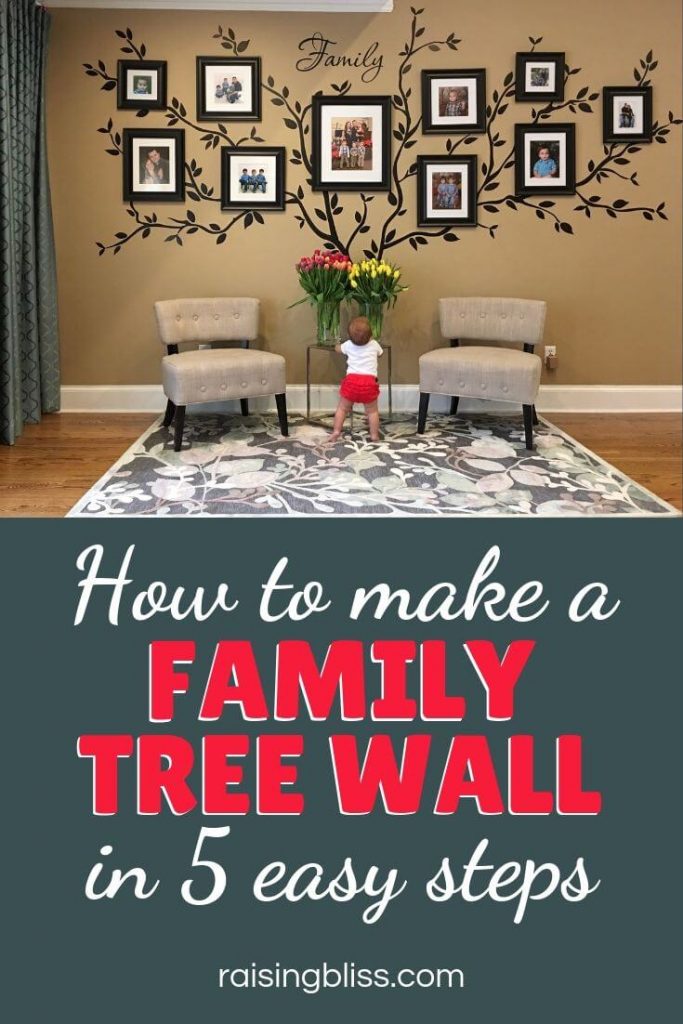 Family Tree Mural - How to make a family tree wall in 5 easy steps by raising bliss
