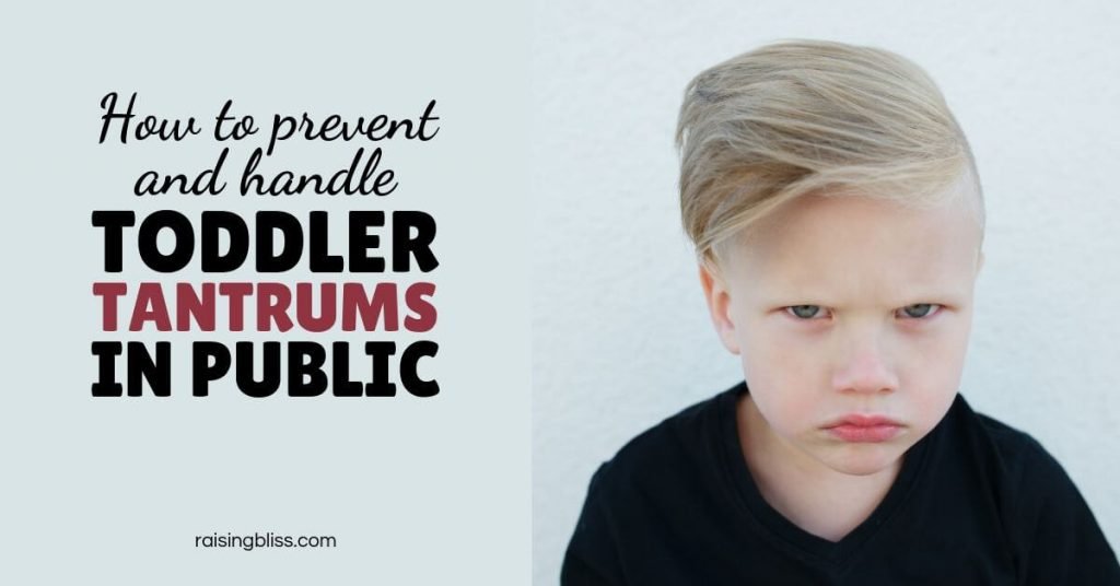 How to Prevent and Handle Toddler Tantrums in Public