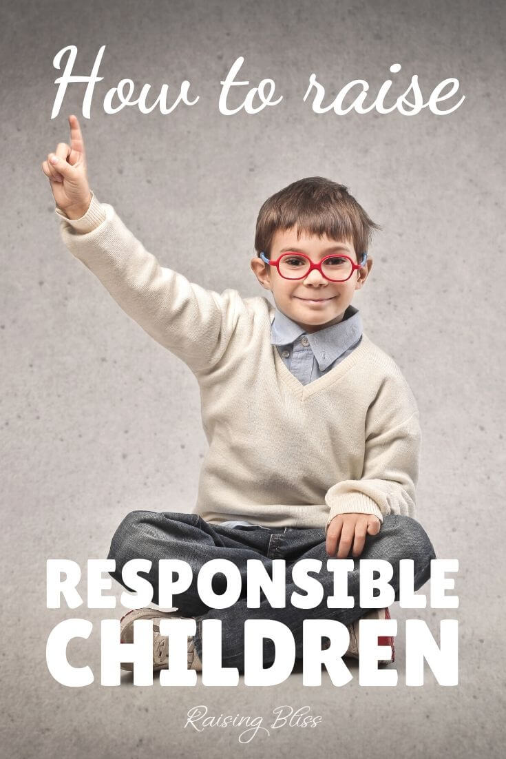 independent little boy How to raise responsible children by Raising Bliss