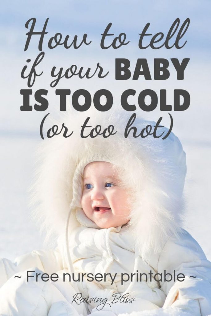 Bundled baby in the snow How to tell if your baby his too cold or too hot by raising bliss