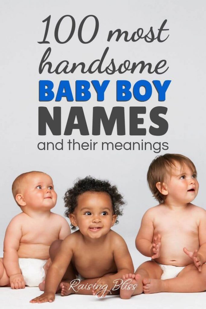 Three happy Baby Boys 100 most handsome baby boy names and their meanings by Raising Bliss