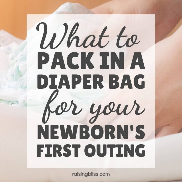 What to Pack in a Diaper Bag for a Newborn – Baby’s First Outing
