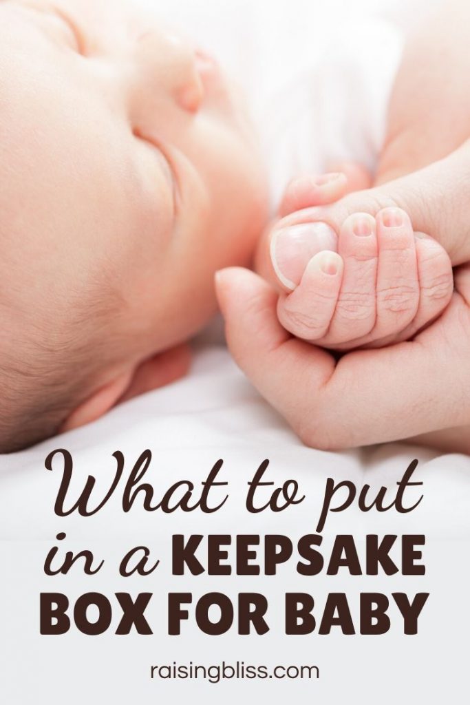 What to put in a baby keepsake box