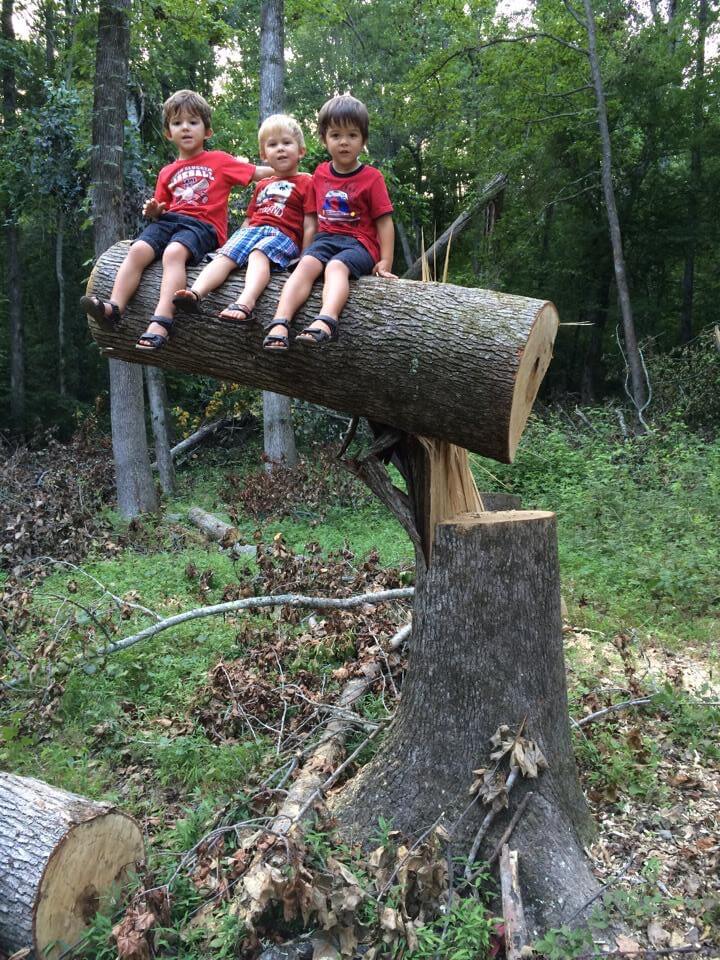 boys like to climb on things