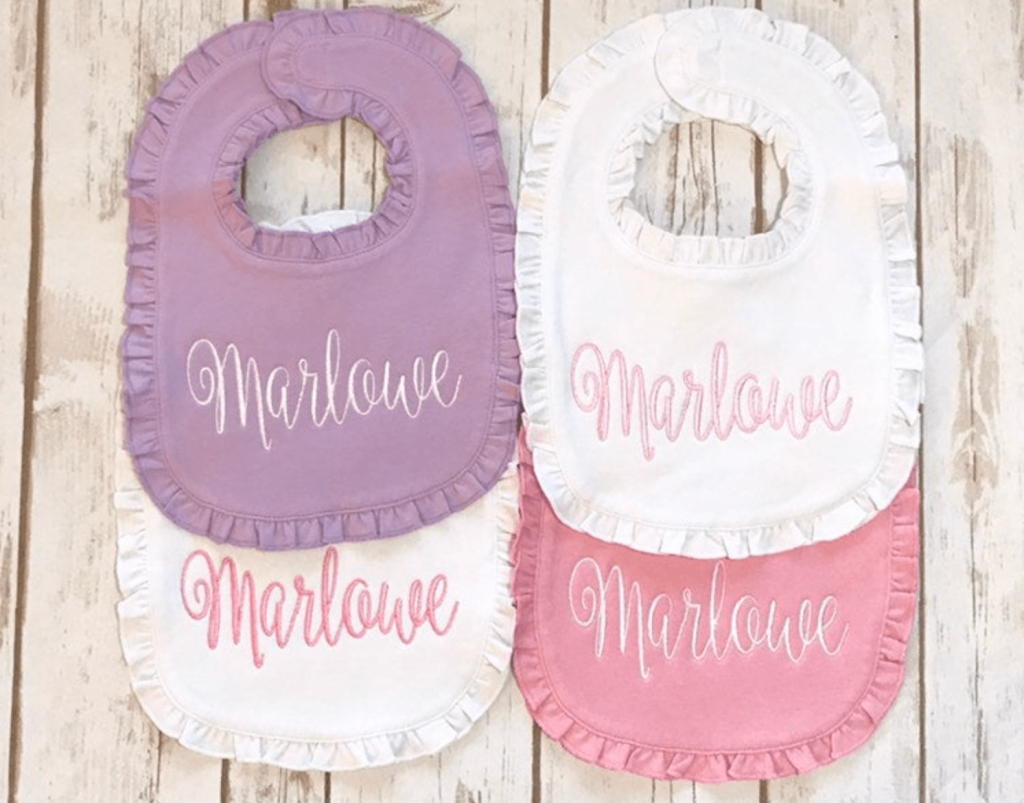 personalized baby bib