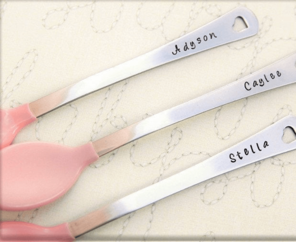 personalized baby spoon