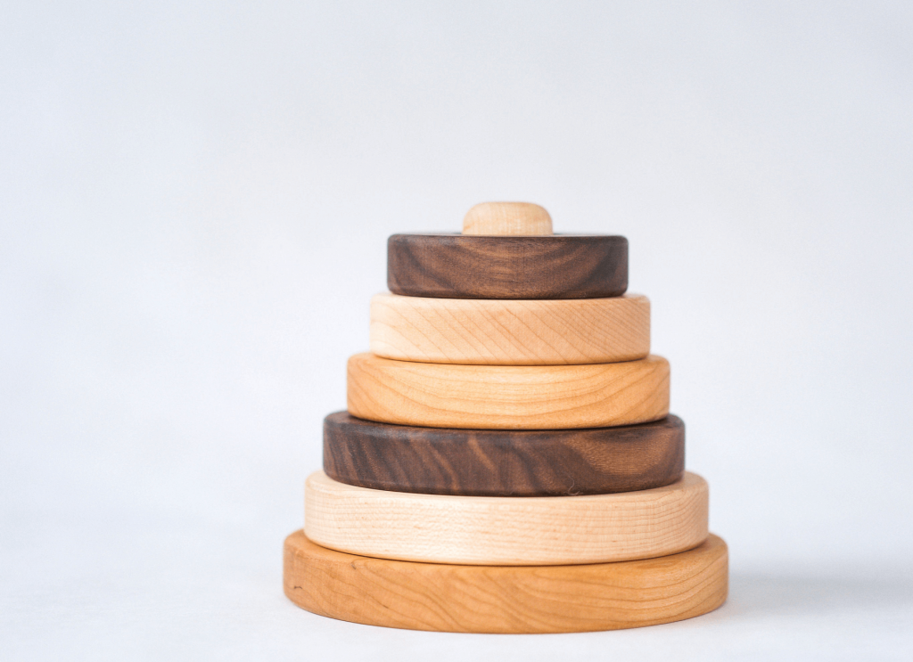 wooden stacking toy